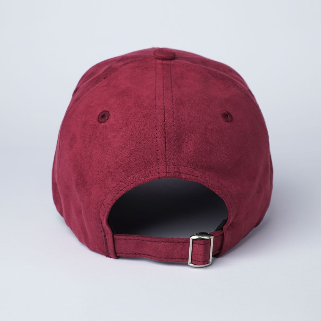 Finesse Embroidered Suede Baseball Cap