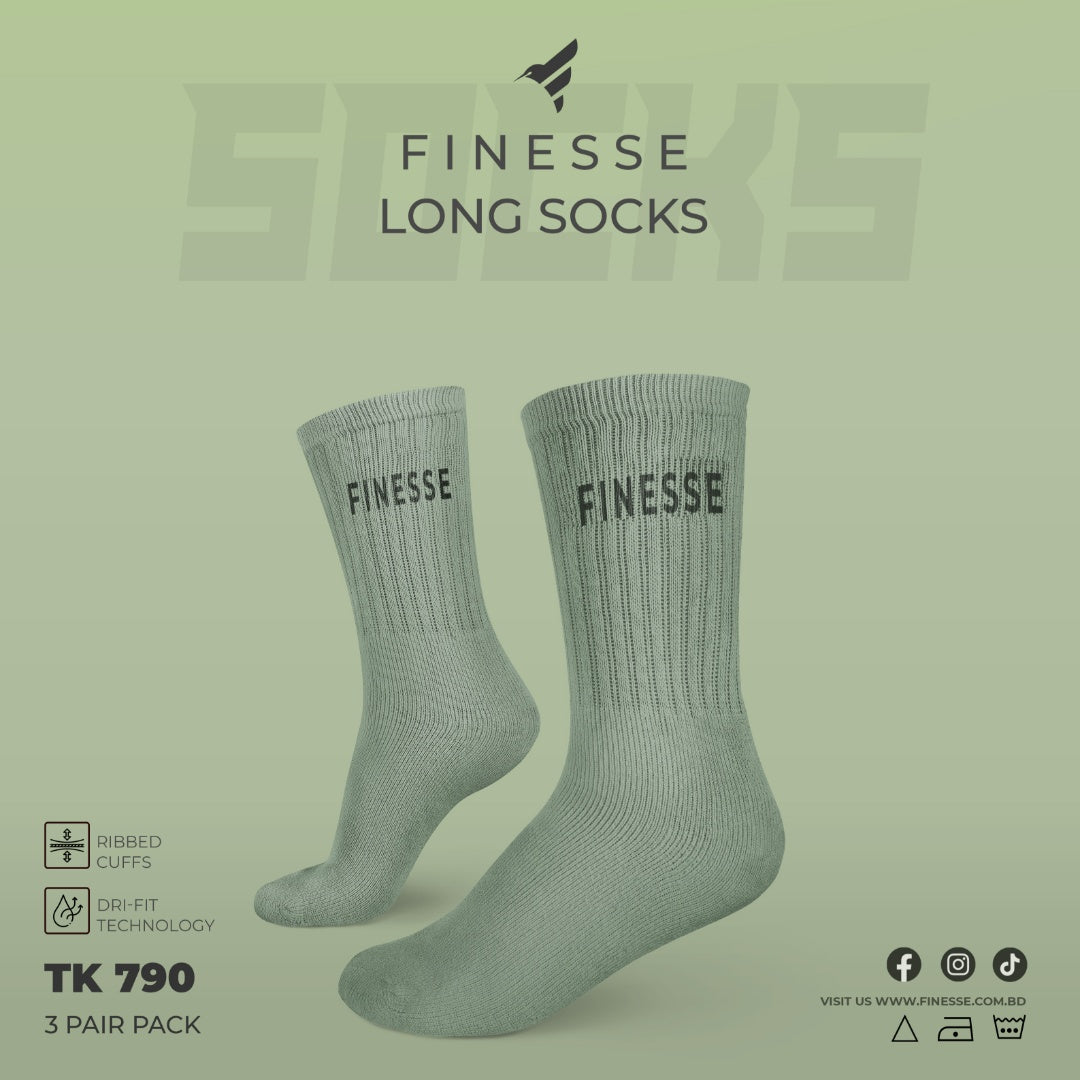 Finesse Everyday Plus Crew Socks (3 pair)