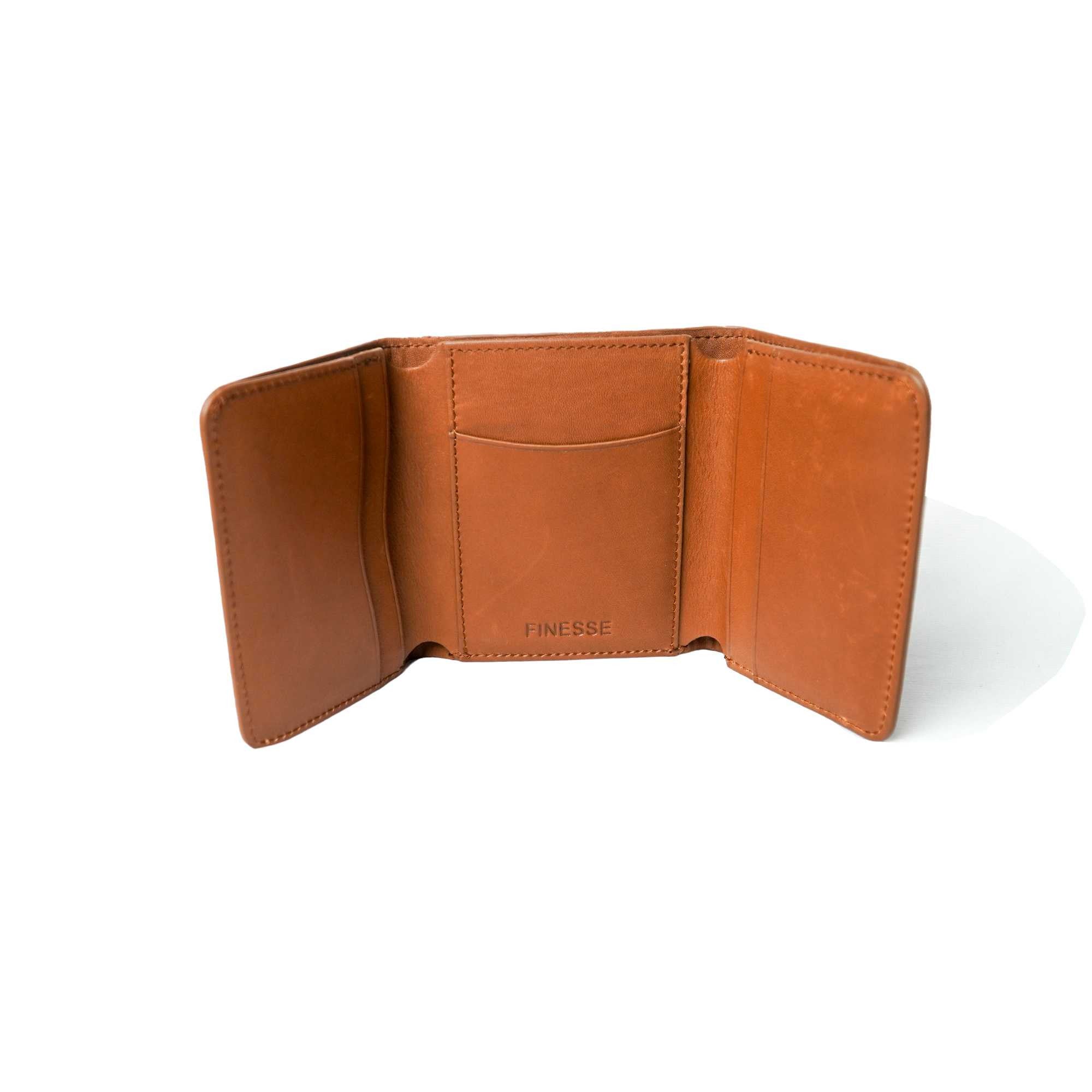 Finesse Trifold Oxford Leather Wallet