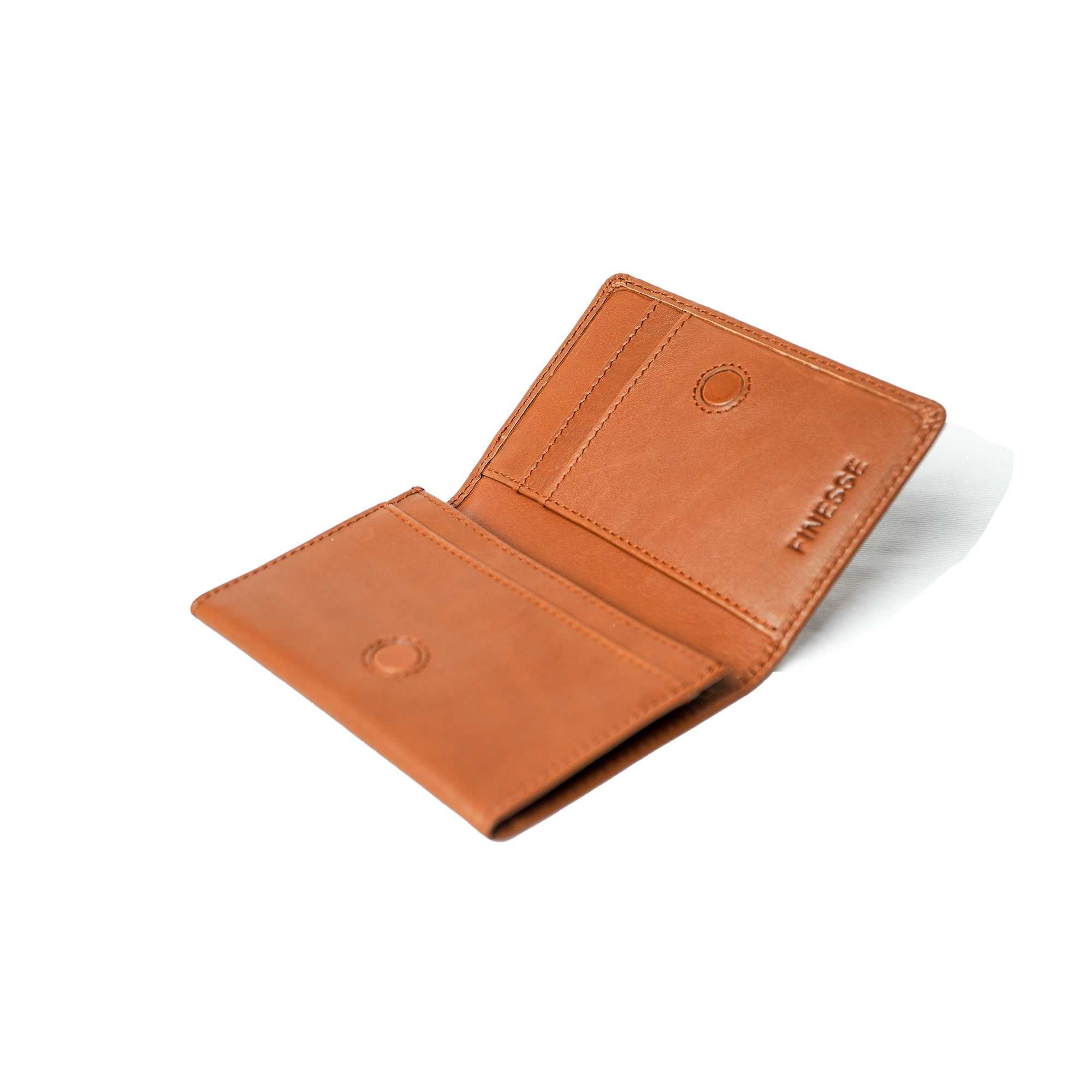 Finesse Twofold Mini Oxford Leather Wallet