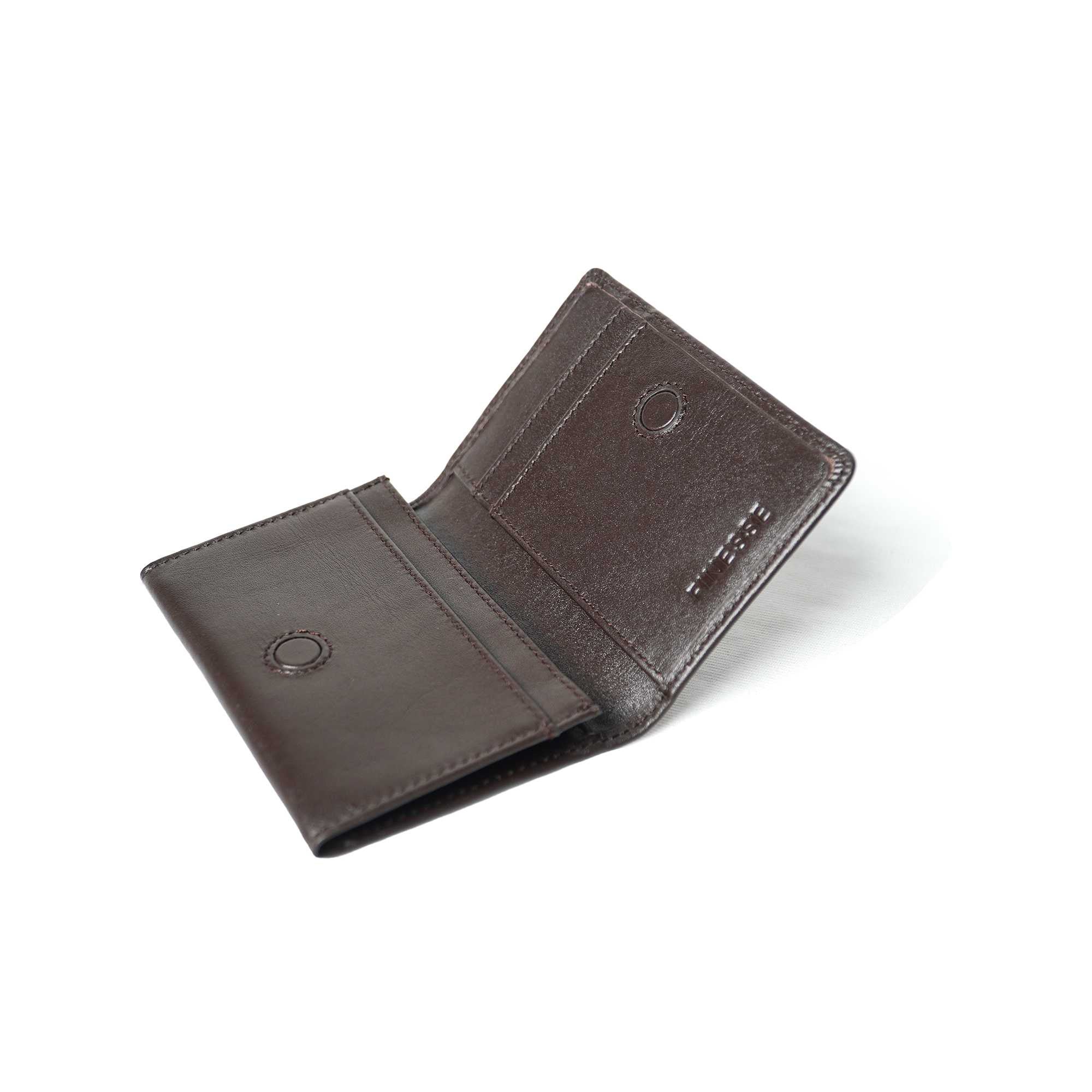 Finesse Twofold Mini Oxford Leather Wallet