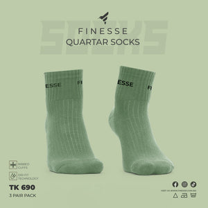 Finesse Everyday Plus Quarter Socks (3 pair)