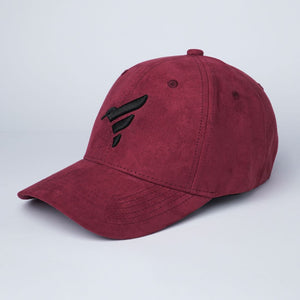 Finesse Embroidered Suede Baseball Cap