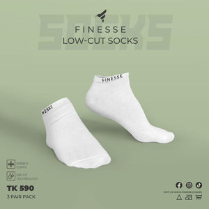 Finesse Everyday Plus Low-Cut Socks (3 pair)